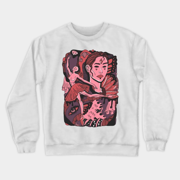 Ambrose Ballerina Crewneck Sweatshirt by kenallouis